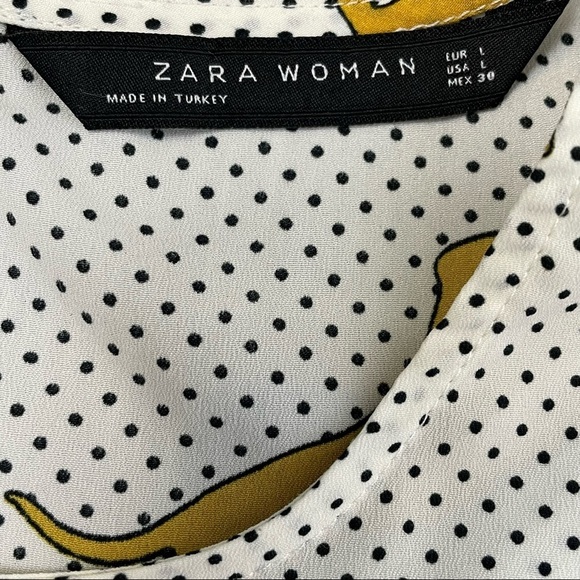 ZARA Dachshund Dog Blouse Size Large - Picture 5 of 8